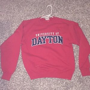 Red Champion University of Dayton Sweatshirt